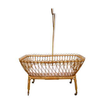 Rattan cot year 70s