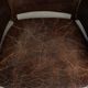 Characterful set of 6 cowhide dining chairs made of grained leather