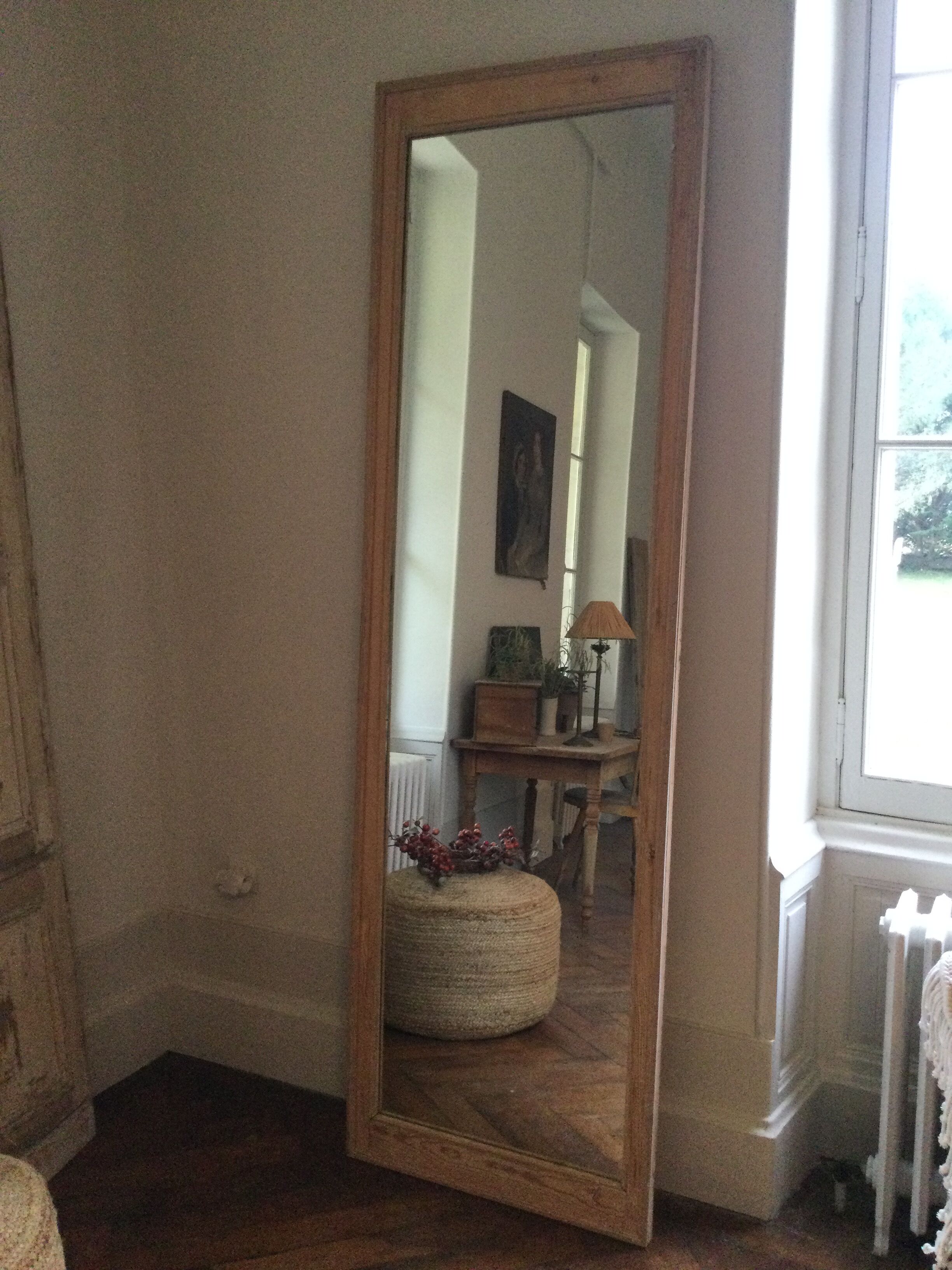 Antique mirror stripped 220x67cm