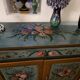 Italy 19th century: Venetian sideboard with hand-painted decorations.