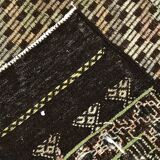 6x9 Yellow Brown Vintage Kilim Rug 199x264Cm