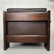 Vintage Leolux brown leather/oak lounge chair and ottoman by Harry de Groot – 1970
