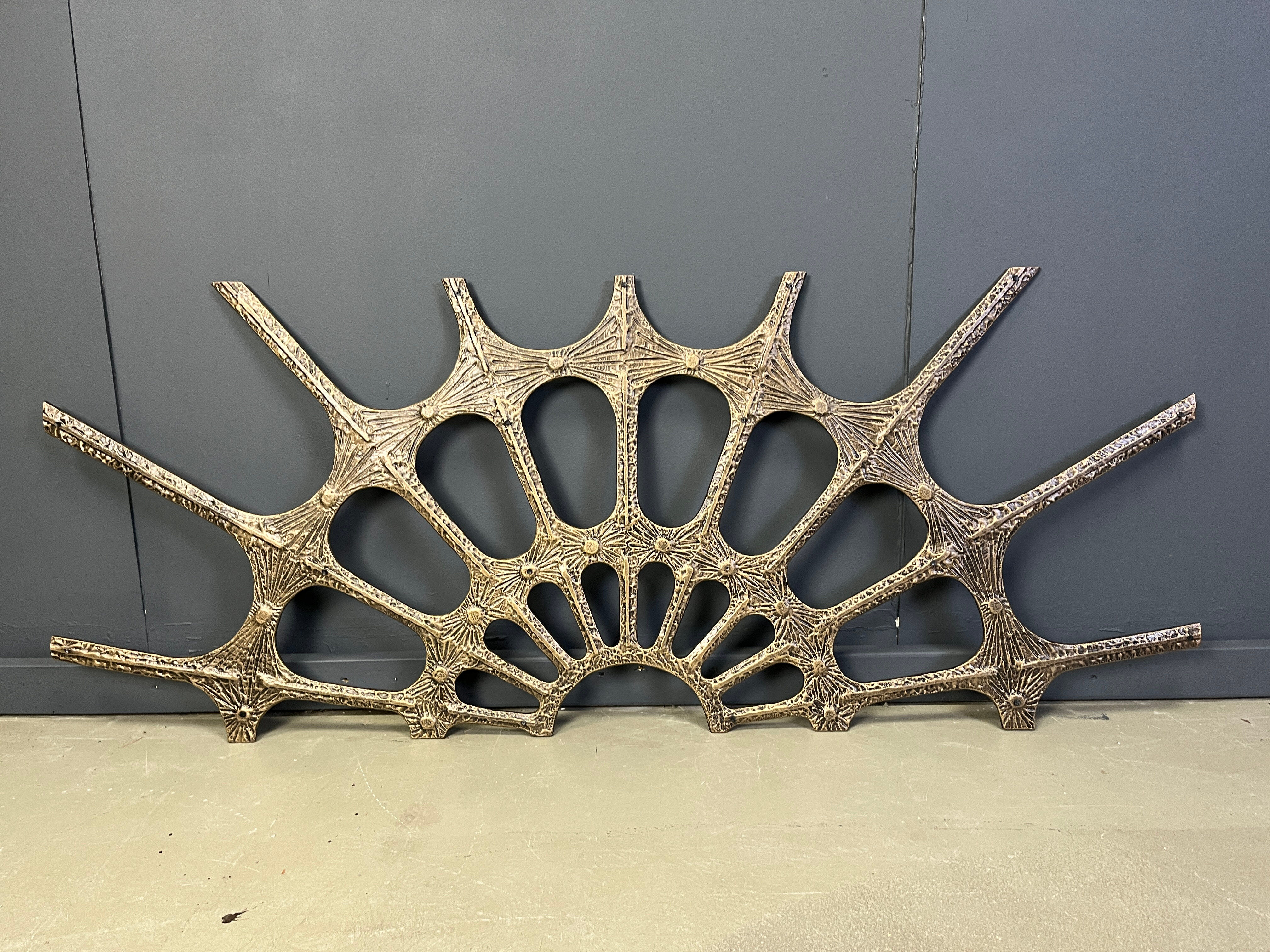 Vintage brutalist wall sculpture, 1970s