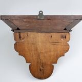 Console murale Art Déco en chêne, France vers 1900