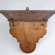 19th Century Art Deco Architectural wall mounted console in oak, France