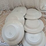 Lot 12 assiettes et plat Moulin des loups