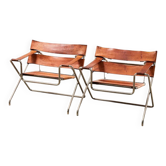 Marcel Breuer Pair of D4 Folding Chairs for Tecta Germany 1926/1970s