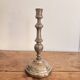 Antique Silver-Plated Candle Holder Torch, Louis XV Style, Table Decoration