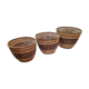 3 rattan pot covers
