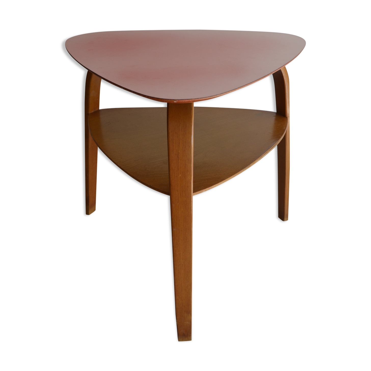 Table low bow wood by steiner 1950