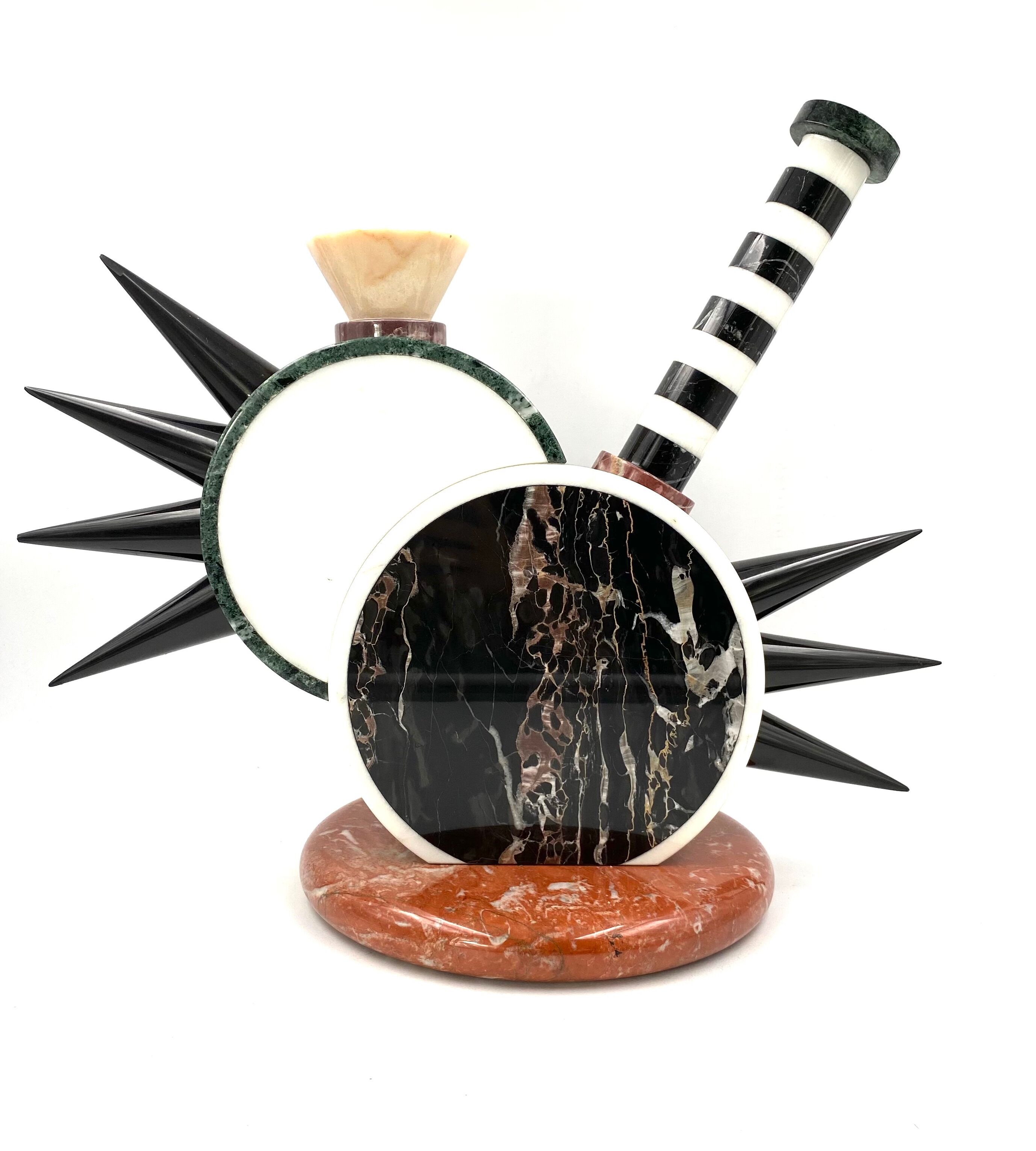 Vase sculptural 'Sholapur', Michele de Lucchi, Up &Up, Carrare Italie, 1985