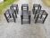 6 tabourets bois assise tressée de Cuir Nina Kaufmann