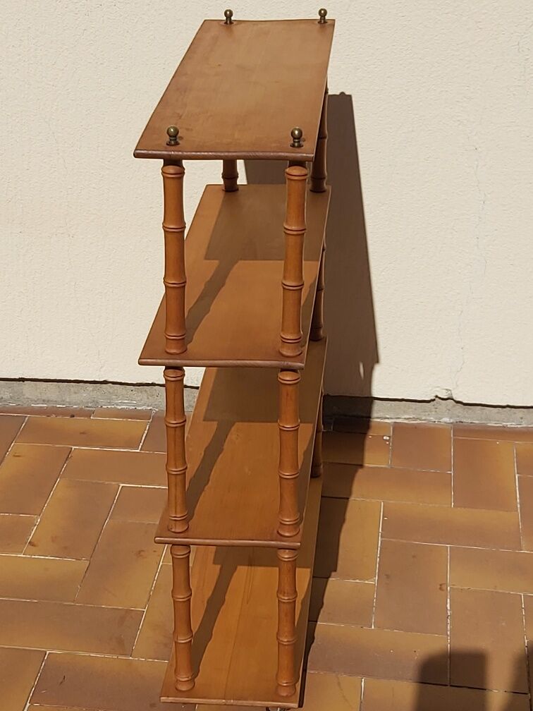 Vintage bamboo wood shelf