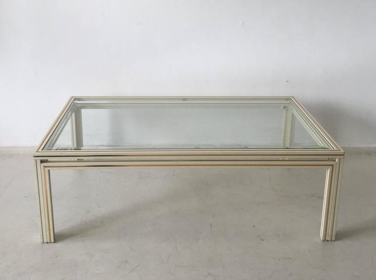 Table low rectangular Pierre Vandel Paris years 1970-1980