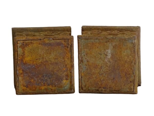 Paire de jardinières anciennes françaises en fonte