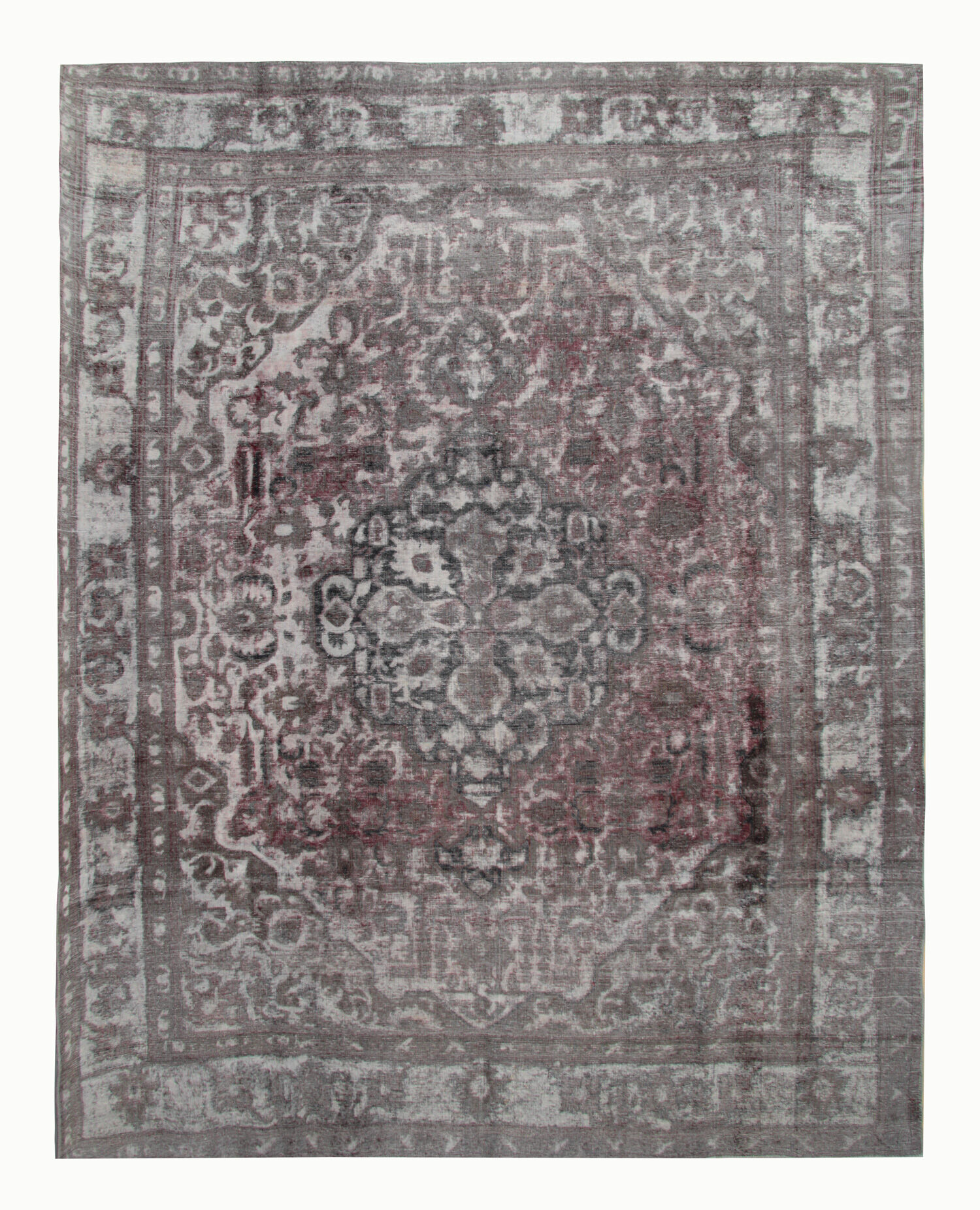 Persian overdyed carpet handwoven oriental wool living room  rug - 295x374cm