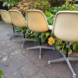 Series of 4 chairs by Eames editionHerman Miller