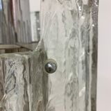 Hanging lamp in Frosted Ice Glass by J. T. Kalmar for Kalmar Franken KG, 1960s