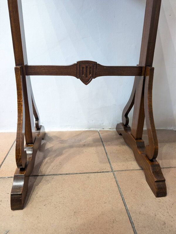 Guéridon Émile Gallé – Art Nouveau, décor libellule