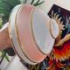 Ceiling light from the 40s/50s in gold and pink Art Deco.