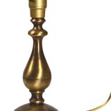 Brass baluster lamp base, 10x21cm, vintage