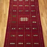 Moroccan wool kilim rug