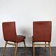 Paire de chaises vintage rouges