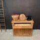 Parisian buffet in raw oak