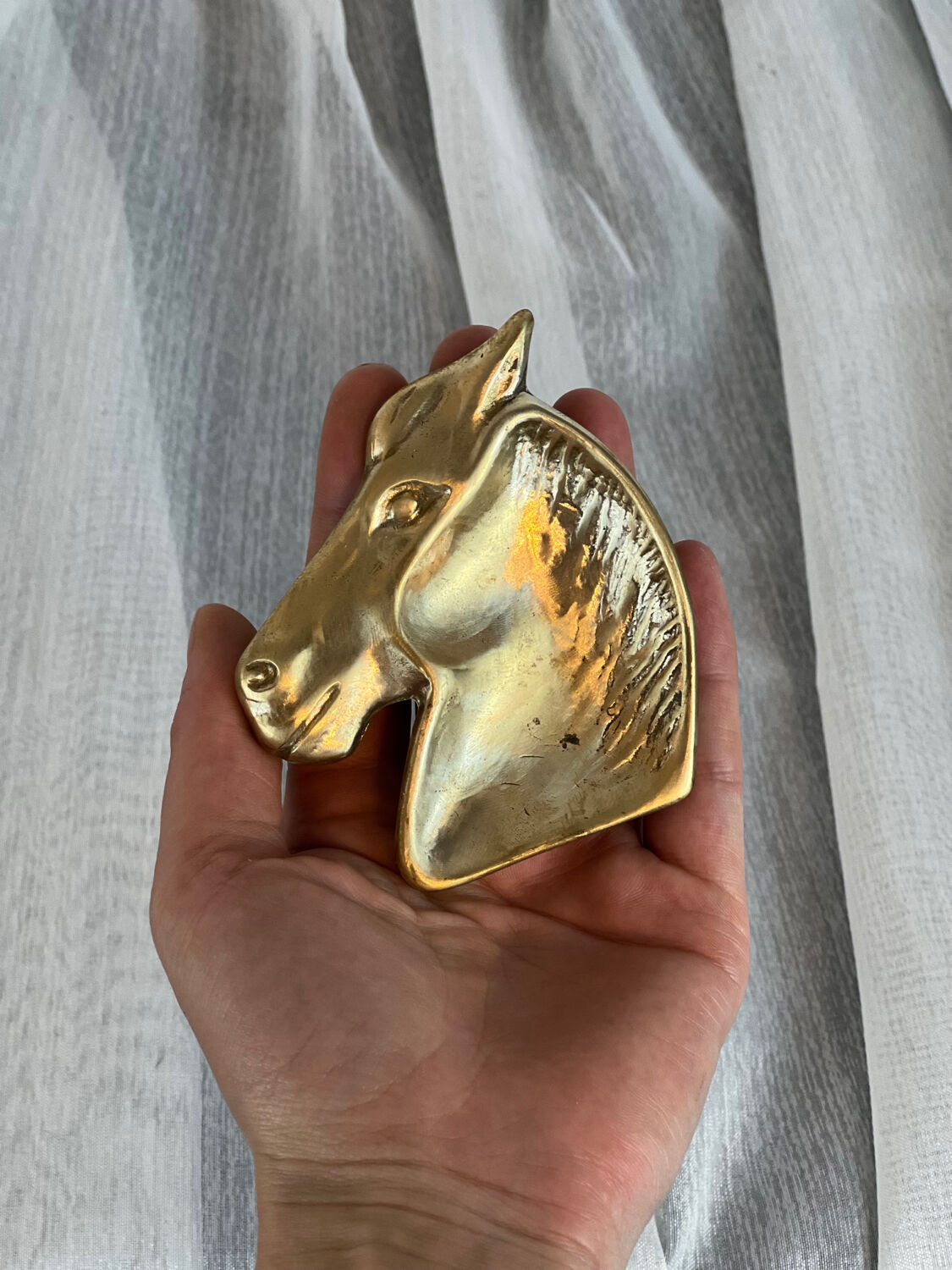 Brass horse