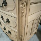 Louis XIV style solid cherry chest of drawers