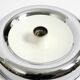 Round metal chrome ceiling or wall lamp from Italy | Space Age Design