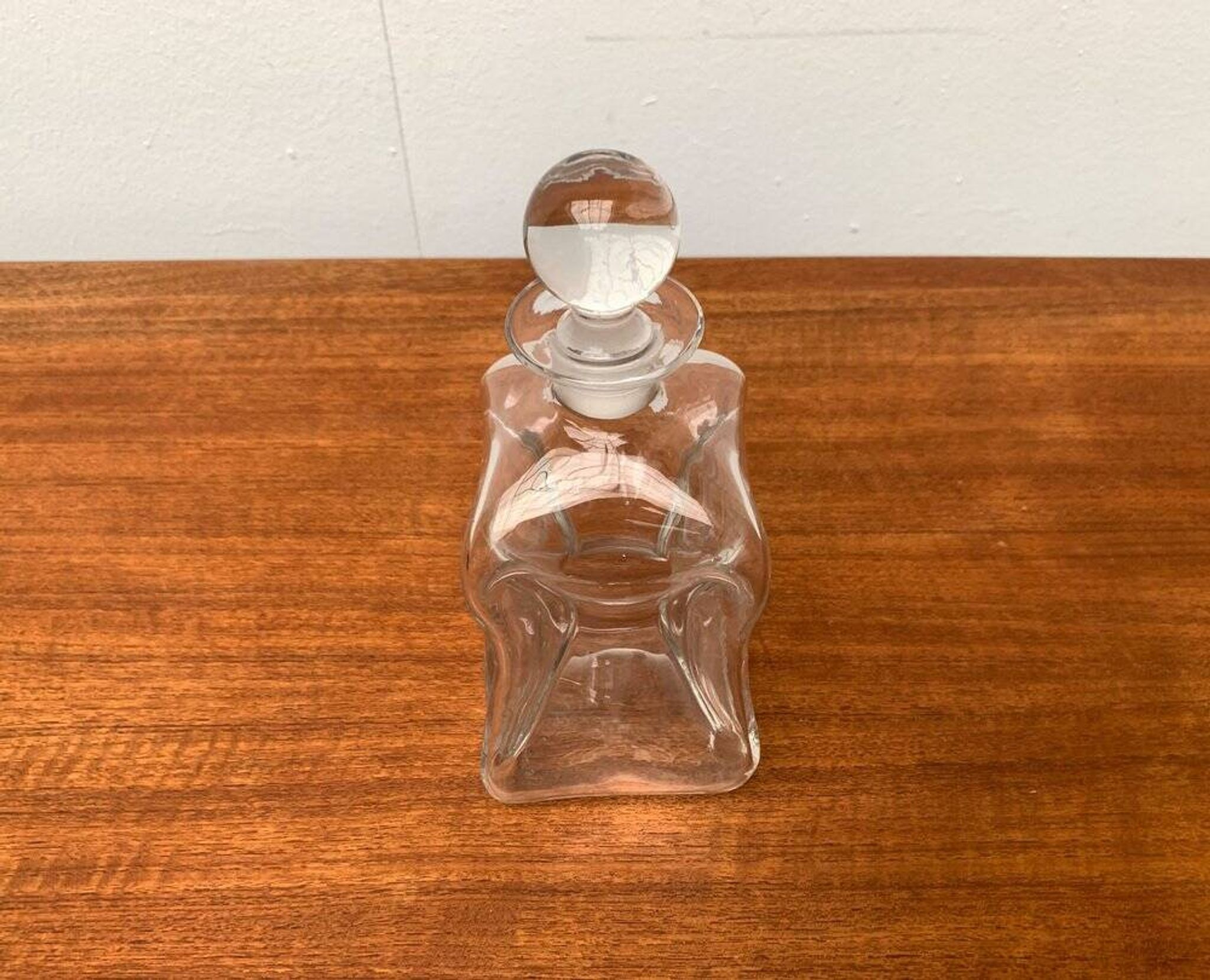 Bouteille vintage en verre Kluk Kluk danoise de Holmegaard