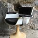 Fauteuil Albert Jacob pieds tulipe pour Grosfillex, 1970