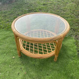Rattan coffee table