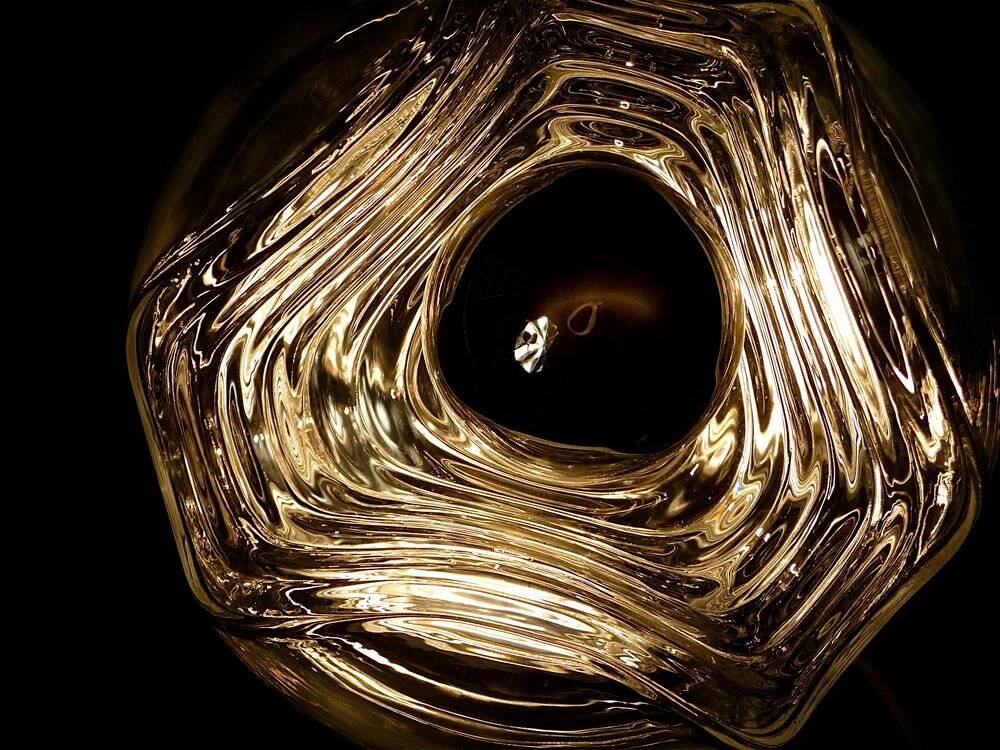 Sculptural modernist glass wall lamp from Peill & Putzler, Germany 1960s