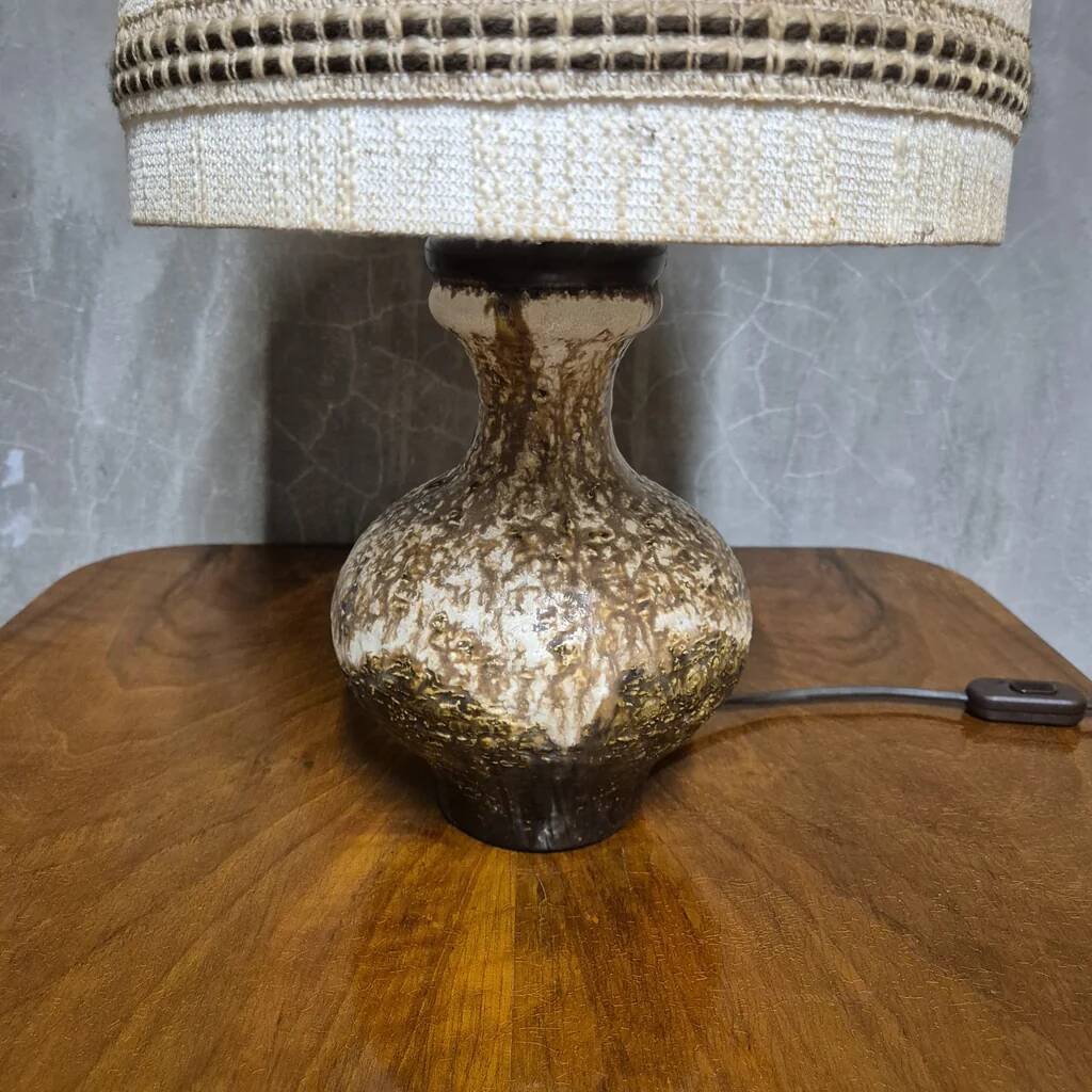 Mid-Century Ceramic Table Lamp, Czechoslovakia, 1960s–1970s