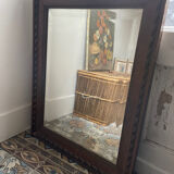 Carved beveled mirror