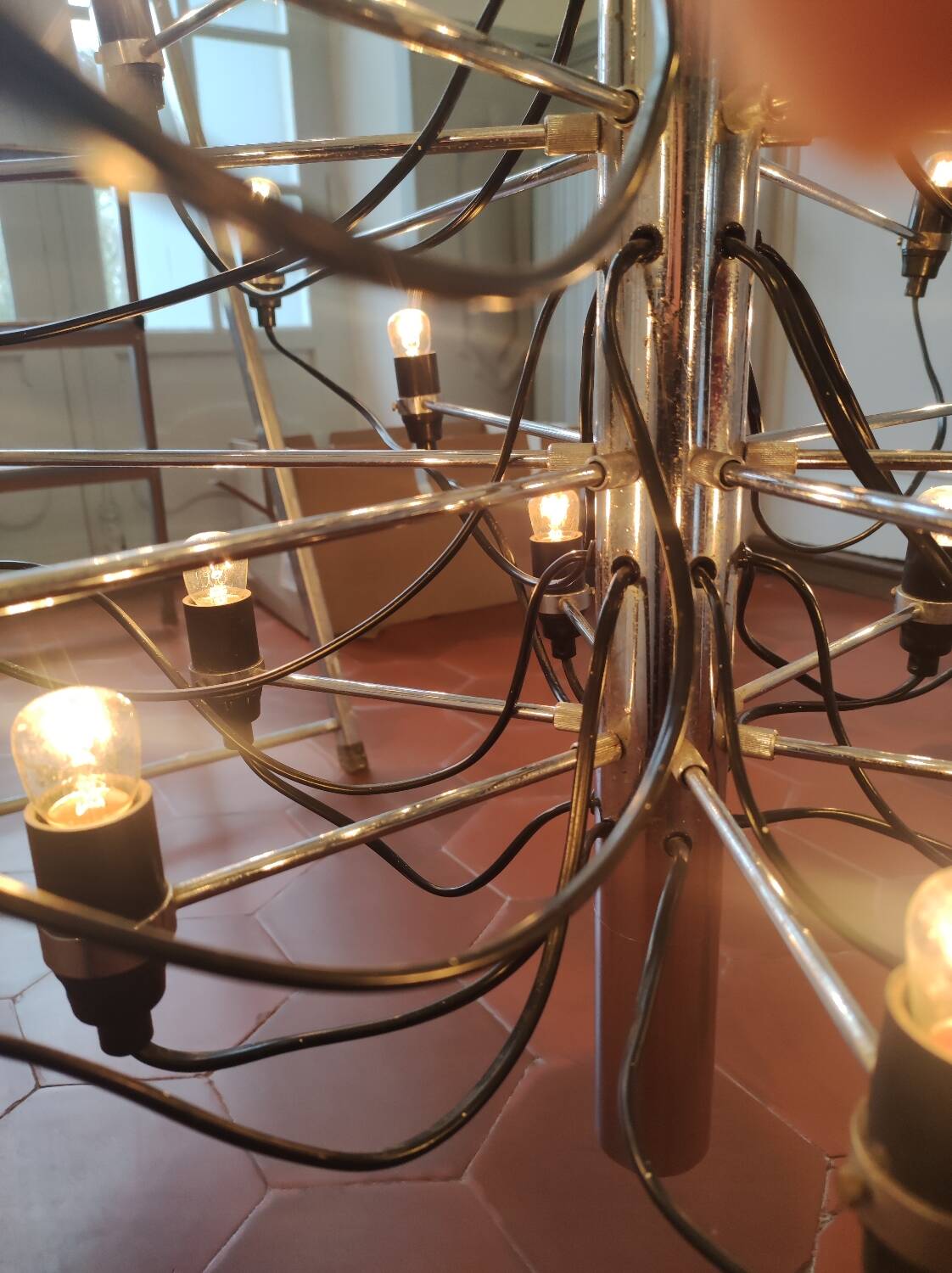 2097-30 bulb pendant light Gino Sarfatti from the 70s Arteluce