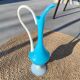 Murano blue opaline carafe vase