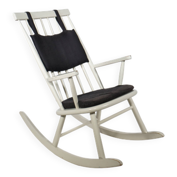 Fauteuil à bascule design suédois des années 1970