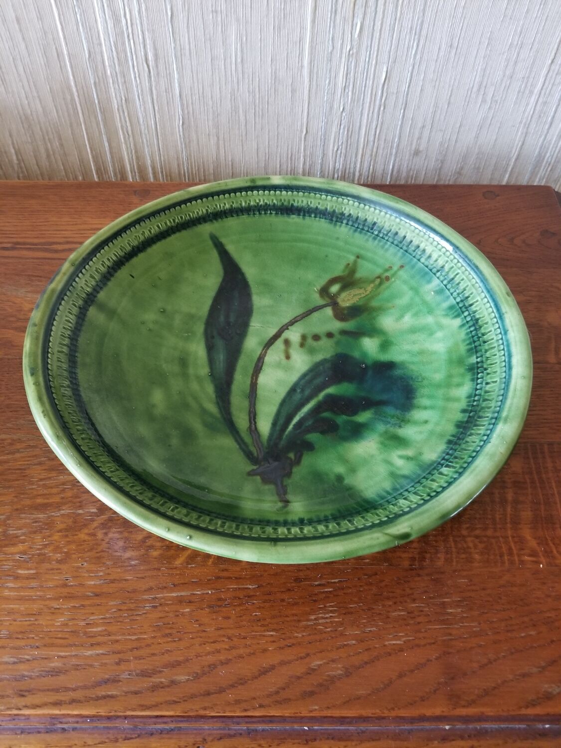 Earthen dish from the manufacture Saint Jorioz Annecy