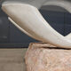 Vintage faux tusk coffee table, 1980s