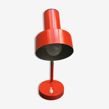 Lampe de bureau vintage rouge orangé