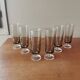 Vintage smoked glass champagne flutes