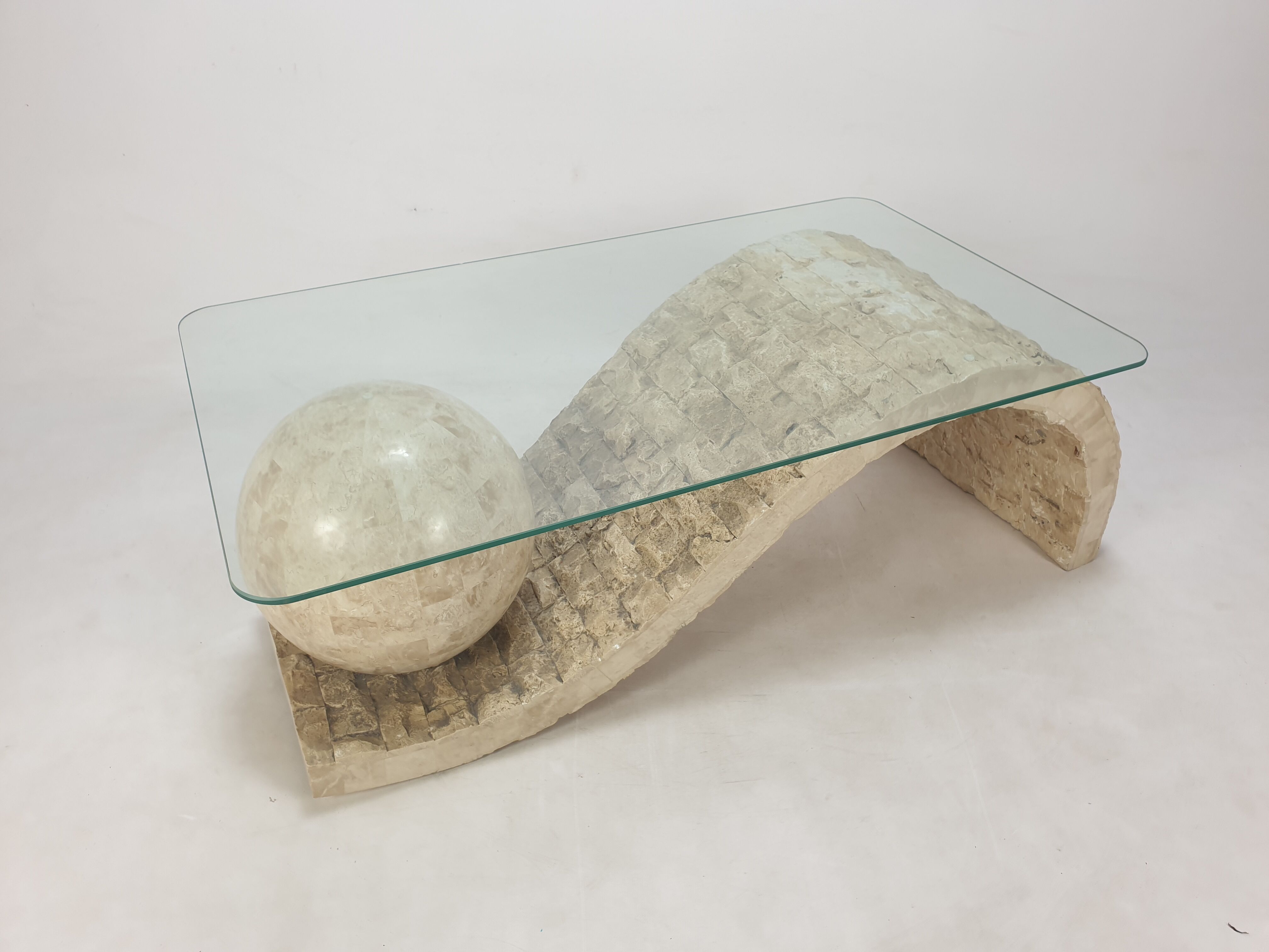 Magnussen Ponte Mactan Stone Coffee Table, 1980s