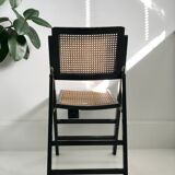 Chaise pliante cannée