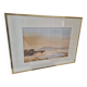 Original watercolor "Mèze" framed by JP Lardat, 1980