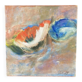 Semi-abstract painting "Flowers" 30 x 30