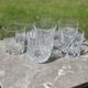 Set of 7 old whisky glasses, matching models.