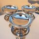 Set 6 coupes inox Létang & Rémy vintage 1960